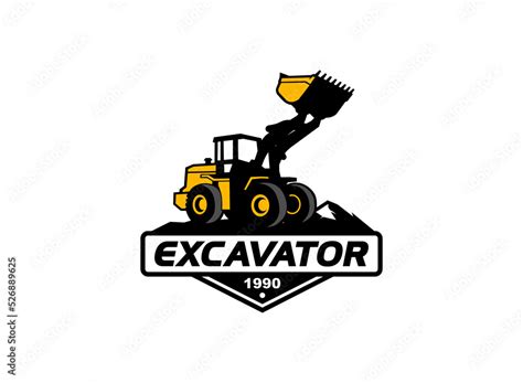 Loader Logo Vector For Construction Company Heavy Equipment Template