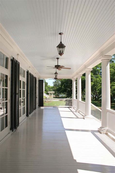 Beadboard has always been a favorite for porch ceilings. BLUE BEADBOARD PORCH CEILING | Porch | Pinterest