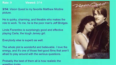 Visions is not a great movie that will stay with you. Movie Review: Vision Quest (1985) HD - YouTube