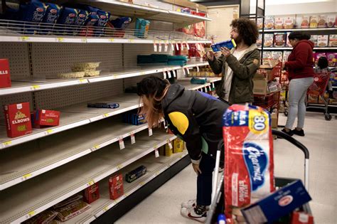 Panicked Shoppers Empty Shelves As Coronavirus Anxiety Rises The New