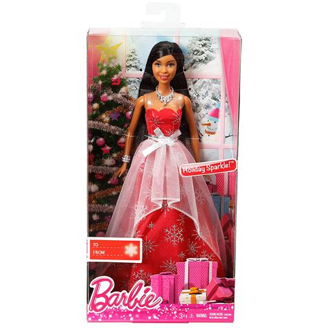 barbie 2015 christmas holiday collection sparkle african american doll clw90 ebay