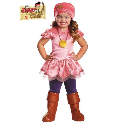 Disguise Izzy Deluxe Jake And The Neverland Pirate Costume Di56727 L The Home Depot