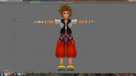 Blender Sora Kingdom Hearts Model Youtube