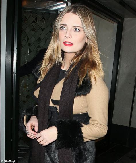 Mischa Barton Goes Braless In Lbd With Sheer Panels As She Parties With David Gandy At Drinks