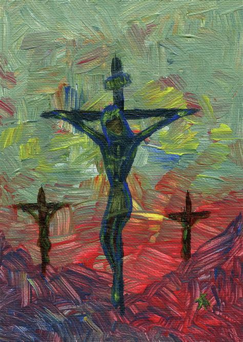 Crucifixion Painting By Danielle Tayabas