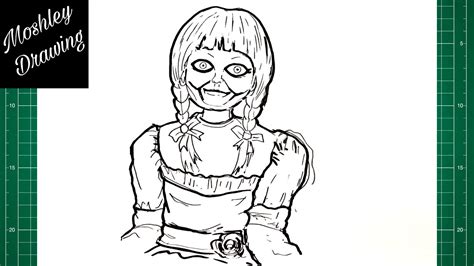 How To Draw Annabelle Doll Easy Drawings Dibujos Faciles Dessins