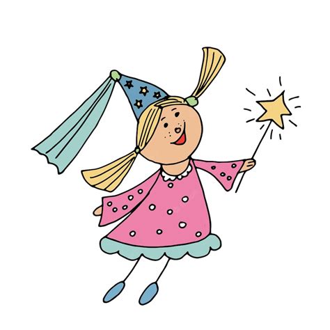 Premium Vector Little Girl In Fairy Costume Birthday Party Vector