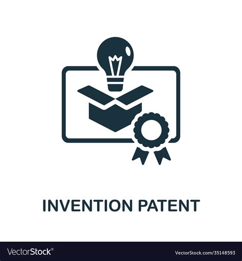 Invention Patent Icon Simple From Digital Law Vector Image