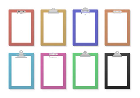 Premium Vector Empty Clipboard With Blank White Paper Sheet For