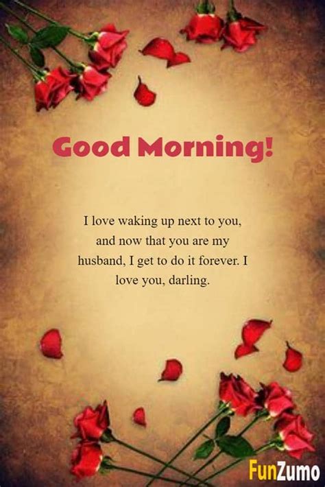 Romantic Good Morning Messages For Him With Images