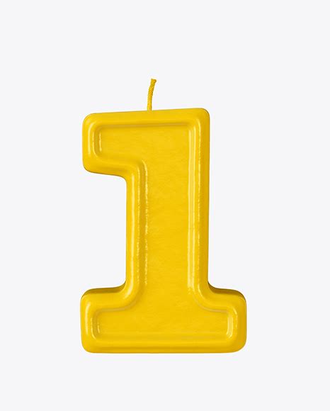 Number 1 Candle Mockup Free Download Images High Quality Png 