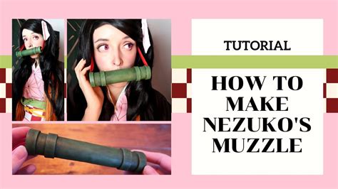 How To Make Nezukos Muzzle Bamboo Stick Demon Slayer Tutorial