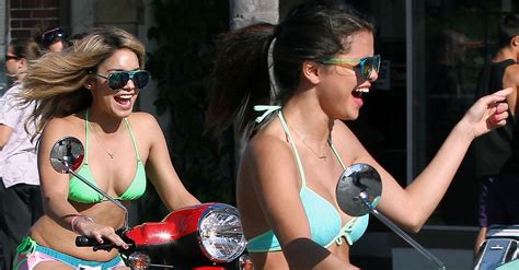 Selena Gomez Bikini Pictures With Vanessa Hudgens On Set Popsugar