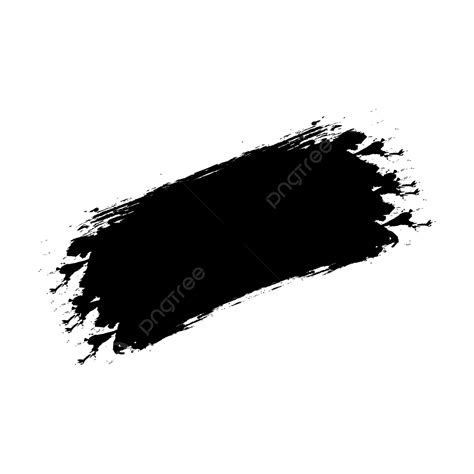 Black Ink Brush Effect Vector Design Hd Images Brush Shape Black Ink Black Banner Png And