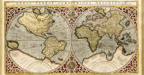 Planisphere Made By Rumold Mercator 1587 Download Scientific Diagram