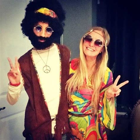 41 Diy Couples Costumes For Halloween Stayglam Hippie Costume Diy Hippie Costume Halloween