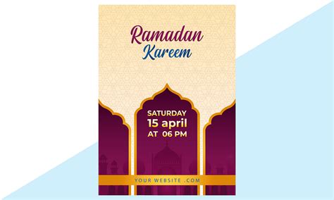 Ramadan Kareem Invitation Flyer Template Design On Behance