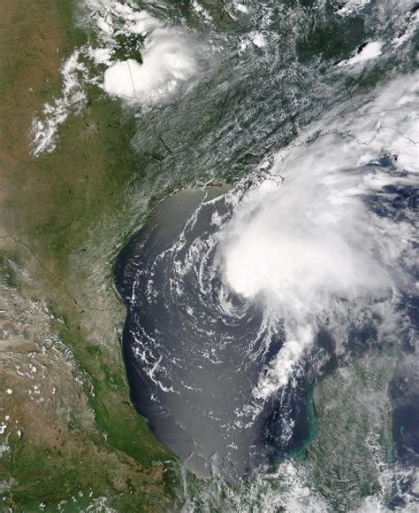 This isn't the first time a named storm has formed over land. Tropical Storm Claudette, Gulf of Mexico