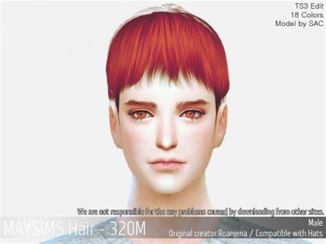 May Sims May 320m Hair Retextured Sims 4 Hairs