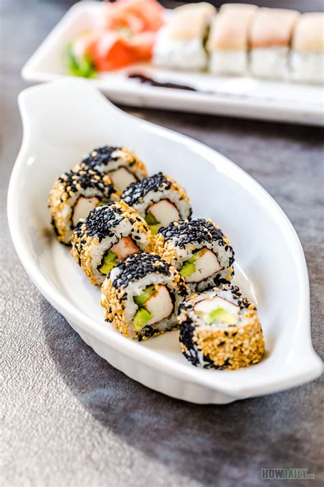 California Sushi Roll With Extra Sesame Recipe Vegan And Fully Cooked