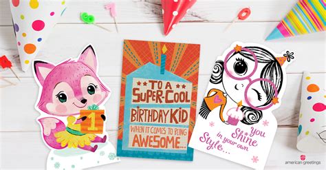 A first birthday is an important occasion so celebrate with this unique card! What To Write In A Kid's Birthday Card | American Greetings