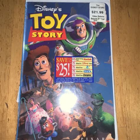 Toy Story Vhs 1996 Walt Disney Pixar 6703 Brand New Factory Sealed