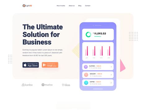 Mobile App Landing Page By Ahmed Manna For Unopie Design On Dribbble