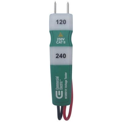 Commercial Electric 120/240 VAC Voltage Tester