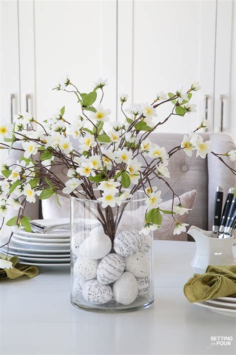 Floral Arrangement With DIY Easter Egg Filler - Setting ...