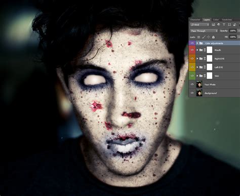 How To Make A Terrifying Zombie Portrait In Photoshop