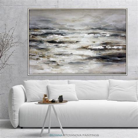 Over The Horizon Large Abstract Seascape Original Painting Etsy