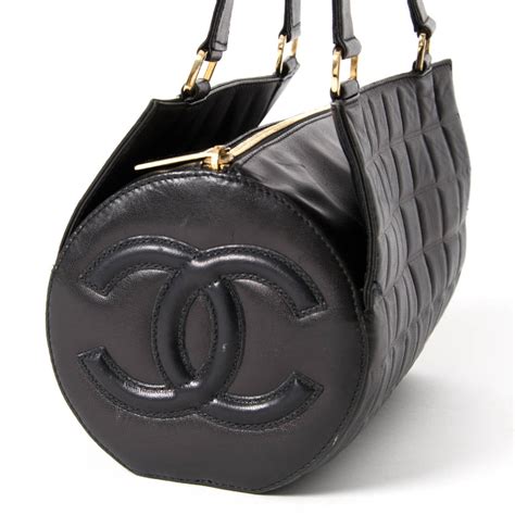 Chanel Black Cylinder Bag At 1stdibs Chanel Cylinder Bag