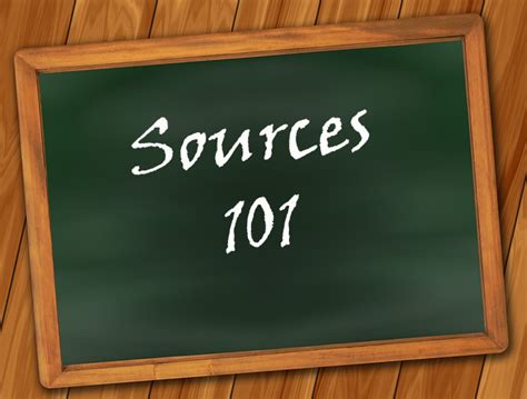 Sources 101 | Evidence Explained
