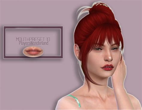 Mouth Preset 10 At Pws Creations The Sims 4 Catalog