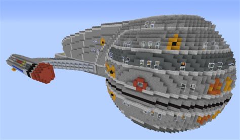 Naucrate Class Starship Fully Explorable Minecraft Project