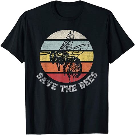 Distressed Save The Bees Lovers Shirts For Beekeeper Tee Plus Size Up