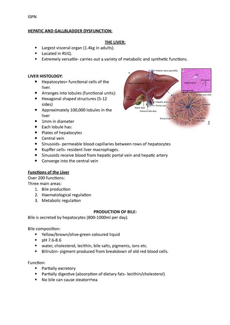 Hepatic And Gallbladder Dysfunction Hepatic And Gallbladder