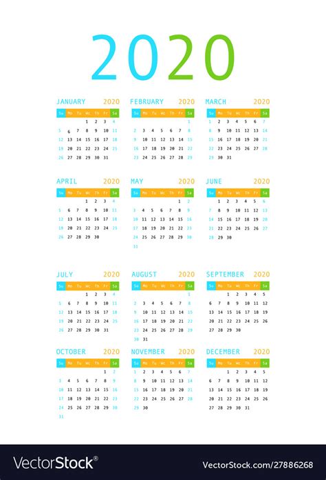 Pick 2020 Pocket Calendar Free Calendar Printables Free Blank