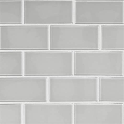 Msi Ice 3 In X 6 In X 8mm Glossy Glass White Subway Tile 1 Sq Ft