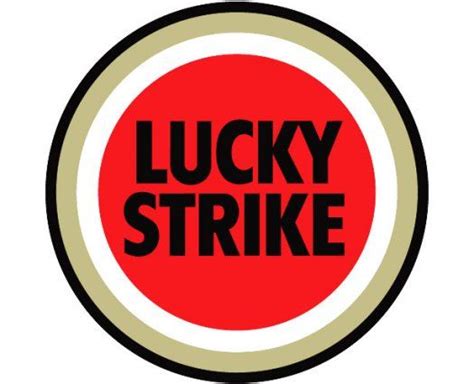 Lucky Strike Advertising Signs Logo Sticker Logos