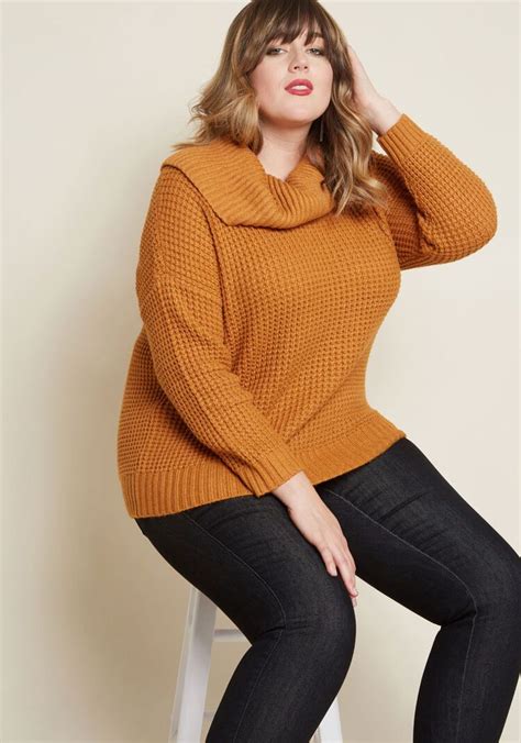 Oh My Cozy Cowl Neck Sweater Sweaters Plus Size Outfits Plus Size