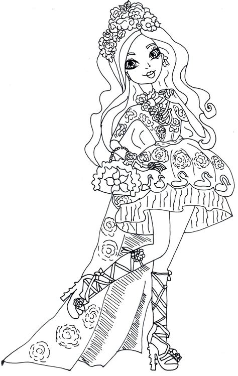 Crystal dragon coloring pages the ideas of coloring page. Ever After High Madeline Hatter Coloring Pages at ...