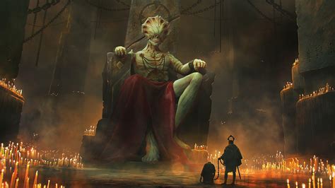 Download Candle Creepy Throne Dark Creature Hd Wallpaper By Vladimir