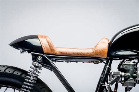 Mind Blowing Black And Copper Custom Motorcycle With Distressed Brown