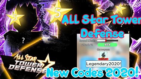 All star tower defense codes (working). ALL Codes 2020! All Star Tower Defense - YouTube