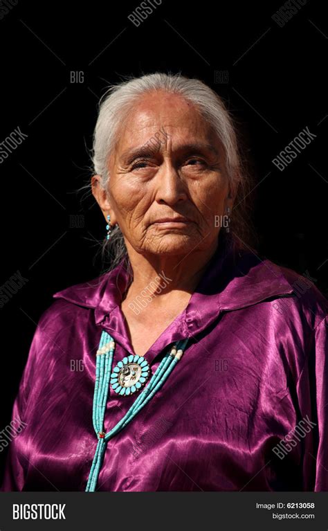 Navajo Elder Wearing Image And Photo Free Trial Bigstock