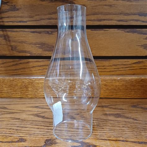Clear Glass Lamp Chimney Replacement Hurricane Globe Measures 2 3 8 Inch Diameter Base X 7 1 2