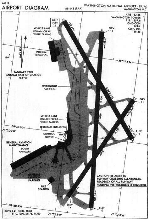 Iap Chart Airport Diagram Washington National Airport Dca