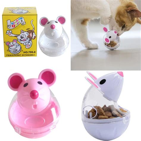 Buy Interactive Mouse Shape Pet Cat Toy Tumbler