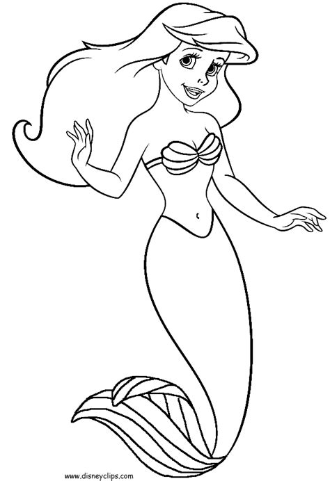 Printable the little mermaid coloring page to print and color. Thrilling underwater adventures of Ariel The Little ...